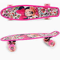 Пенни Борд для Девочек Minnie Mouse Светящиеся Колеса Penny Board
