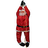 Новорічна світлодіодна декорація - Дід Мороз на мотузці, 120 см, L 2 м, червоний, дюралайт, IP44 (810047), фото 2