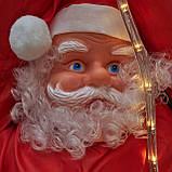 Новорічна світлодіодна декорація - Дід Мороз на мотузці, 120 см, L 2 м, червоний, дюралайт, IP44 (810047), фото 3