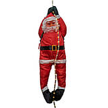 Новорічна світлодіодна декорація - Дід Мороз на мотузці, 90 см, L 1,5 м, червоний, дюралайт, IP44 (810054), фото 2