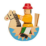 Ялинкові іграшки набір дерев'яні фігурки, 4 шт, 12х12 см, різнокольоровий, дерево, Набір новорічних іграшок (060726), фото 3