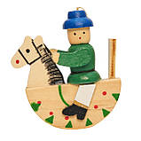 Ялинкові іграшки набір дерев'яні фігурки, 4 шт, 12х12 см, різнокольоровий, дерево, Набір новорічних іграшок (060726), фото 5