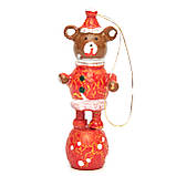 Ялинкові іграшки набір дерев'яні фігурки, 6 шт, 14х14 см, різнокольоровий, дерево, Набір новорічних іграшок (060153), фото 4