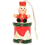 Ялинкові іграшки набір дерев'яні фігурки, 6 шт, 14х14 см, різнокольоровий, дерево, Набір новорічних іграшок (060153), фото 5