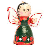 Ялинкові іграшки набір дерев'яні фігурки, 6 шт, 14х14 см, різнокольоровий, дерево, Набір новорічних іграшок (060153), фото 6