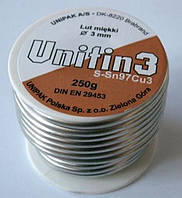 М'який олов'яний припой UNIFIN3 100 г UNIPAK