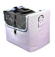 Сумка-чемодан для мастера с раздвижными полочками, Цвет лаванда