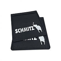 Брызговик на заднее односкатное колесо универсальный "SCHMITZ" Тиснёный чёрный 1 сорт (400X450) комплект 2 шт