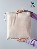 Мішечок з тонкого котону без друку Розмір: 42cм х 45см, фото 5