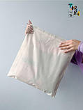 Мішечок з тонкого котону без друку Розмір: 42cм х 45см, фото 4