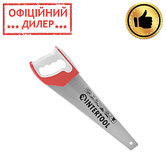 Ножівка по деревині 400 мм з гартованим зубом, потрійне заточування, 11 зуб/дюйм INTERTOOL HT-3161 STP