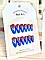 Накладні нігті - червоно-сині полум'я 24 шт.+ клей для нігтів, типси для манікюру, фото 3