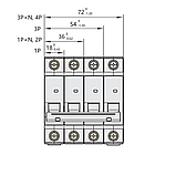 Автоматичний вимикач 16А двополюсний 6kA пакетник CHINT NXB-63, фото 2
