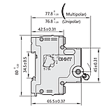 Автоматичний вимикач 16А двополюсний 6kA пакетник CHINT NXB-63, фото 3