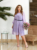 Женское шифоновое платье свободного кроя в расцветках , размеры 50 - 60