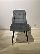 Обідній стілець VITO Tes Mobili, колір сірий/ніжки чорні