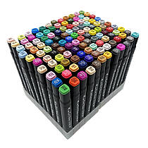Набір маркерів для скетчингу та малювання з підставкою  Touch Sketch 120 шт/уп. двосторонні професійні фломастери для художників