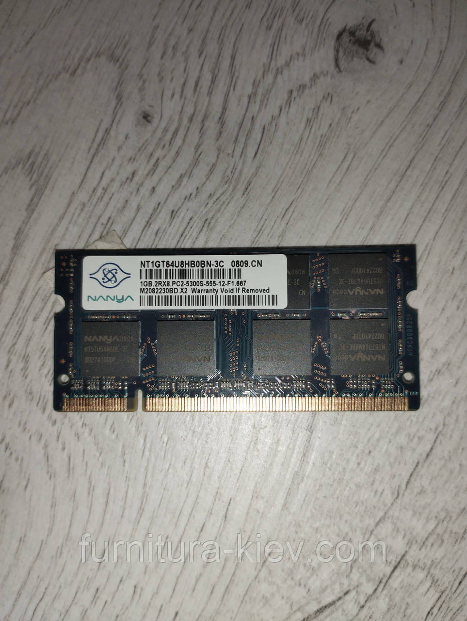 Оперативная пам'ять для ноутбука 1Gb 2RX8 PC2-5300S-555-12-F1 667, фото 1