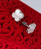 Срібні сережки з перламутром