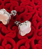 Срібні сережки з перламутром 82р, фото 3