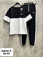 Мужской стильный спортивный костюм Nike футболка+штаны размеры M-L