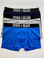 Труси чоловічі бавовняні 3 шт. Stone Island. Найкращі чоловічі труси Стоун Айленд у наборі з 3 шт.