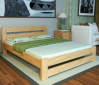 Односпальная кровать из натурального дерева  Оскар , массив ольхи, Лак, 120х200