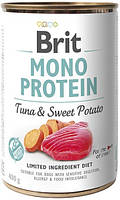 ПАК.Влажный корм для собак Brit Mono Protein с тунцом и бататом 6шт по 400 г