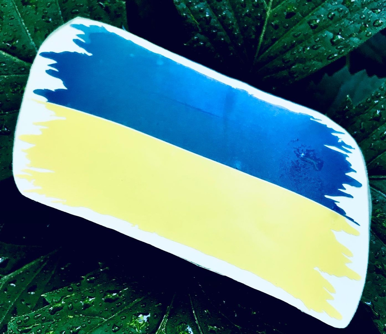 Патріотична наліпка прапор України синьо-жовтий на авто, скло, шафу, ноутбук і т.д., 15х8 см, синьо-жовта
