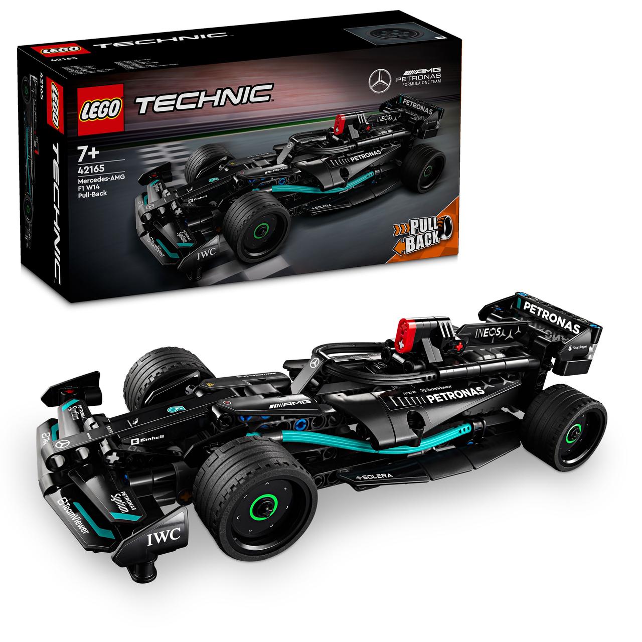 Конструктор Лего технік гоночна машинка Мерседес Lego Technic Mercedes-AMG F1 W14 E Performance Pull-Back 42165