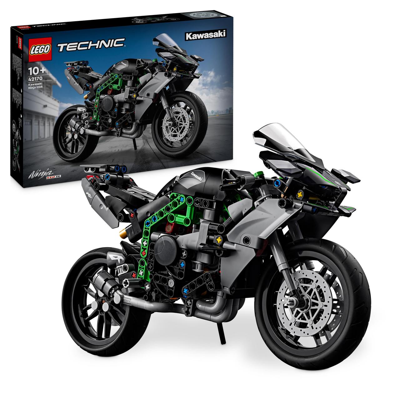 Конструктор Лего технік Мотоцикл Кавасакі Ніндзя H2R Lego Technic Kawasaki Ninja H2R Motorcycle 42170