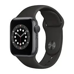 Смарт-годинник Apple Watch Series 6 GPS 40mm Space Gray Aluminium Case with Black Sport Band (MG133)