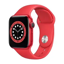 Смарт-годинник Apple Watch Series 6 GPS 40mm Red Aluminium Case with Red Sport Band (M00A3)