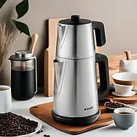 Електричний подвійний чайник Arcelik СМ 6342 IN  1650 Вт, Турецький чайник, електрочайник чайданлик