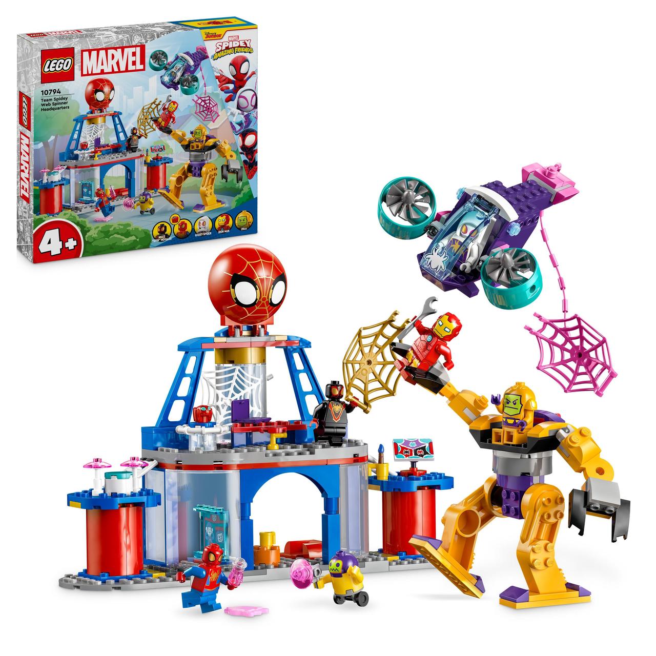 Конструктор Лего Марвел Штаб-квартира команди Людини-павука Lego Marvel Team Spidey Web Spinner Headquarters 10794