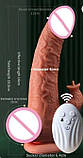 Реалістичний фалоімітатор 19см NightOfPassion2 (вібрація; обертання; нагрівання; рух; пульт управління), фото 8