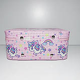 Набір боксів для косметики 3 шт. рожевий із єдинорогом, фото 5