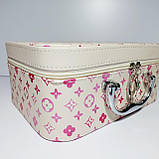 Набір боксів для косметики 3 шт. бежевий, фото 4