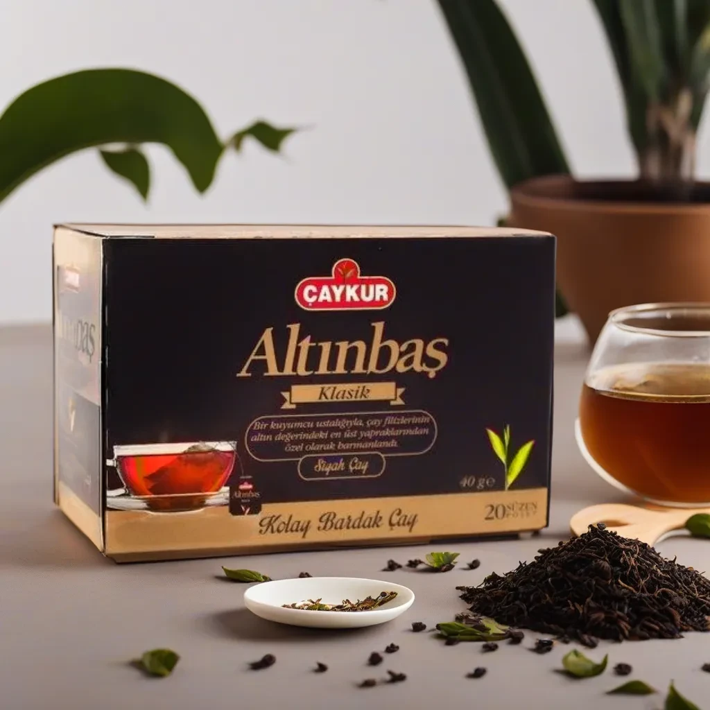 Чорний чай у пакетиках натуральний турецький оригінальний Caykur Altinbas klassik 40 заварювальних пакетів 200 грам Grida