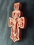 Хрест натільний з різьбленої груші # 118, фото 6