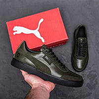 Мужские кроссовки демисезон Puma FERRARI Leather, обувь кроссовки мужские пума