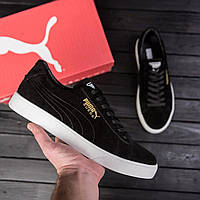 Чоловічі кросівки демісезон Puma Smash Suede Black, взуття кросівки для чоловіків пума