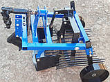 Вібраційна картоплекопалка з карданним валом під ВВП до мотоблока однорядна КП-01В (1 ланцюг), фото 8