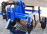 Вібраційна картоплекопалка з карданним валом під ВВП до мотоблока однорядна КП-01В (1 ланцюг), фото 5