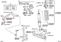 Втулка стабилизатора переднего, арт.: 48815-60320, Пр-во: Toyota