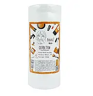 Серветки в рулоні Panni Mlada 15*15 см (100 шт / рул) спанлейс 40 г / м2, текстура: сітка