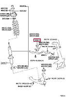 Втулка стойки стабилизатора переднего, арт.: 48815-35130, Пр-во: Toyota