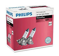 Лампа галогенная Philips Visionplus +60% 12В H7 55Вт +60%, арт.: 12972VPC2, Пр-во: Philips