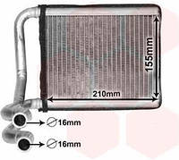 Радиатор отопителя салона, арт.:82006393, Пр-во: Van Wezel
