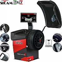 Балансировочный станок Sicam SBM WAVE 5 TOUCH, AWL, 3D - автоматический ввод с лазером и LED, Sicam Италия